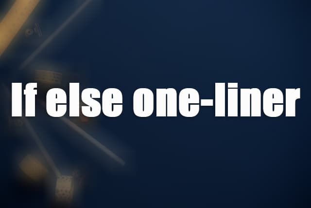if else 